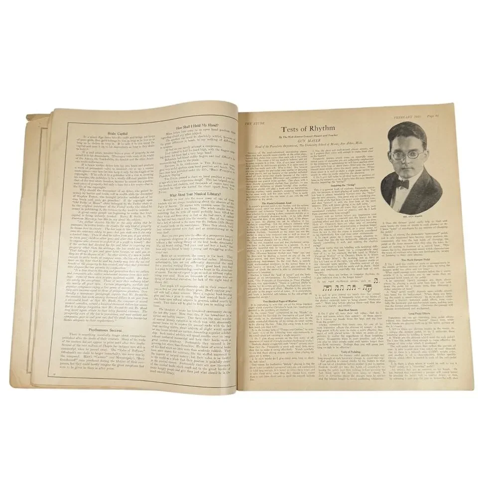 The Etude Music Magazine Feb 1925 - Giacomo Puccini Cover